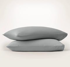 Signature Embellished Pillowcase Set - Shore/Bluestone Piped Edge
