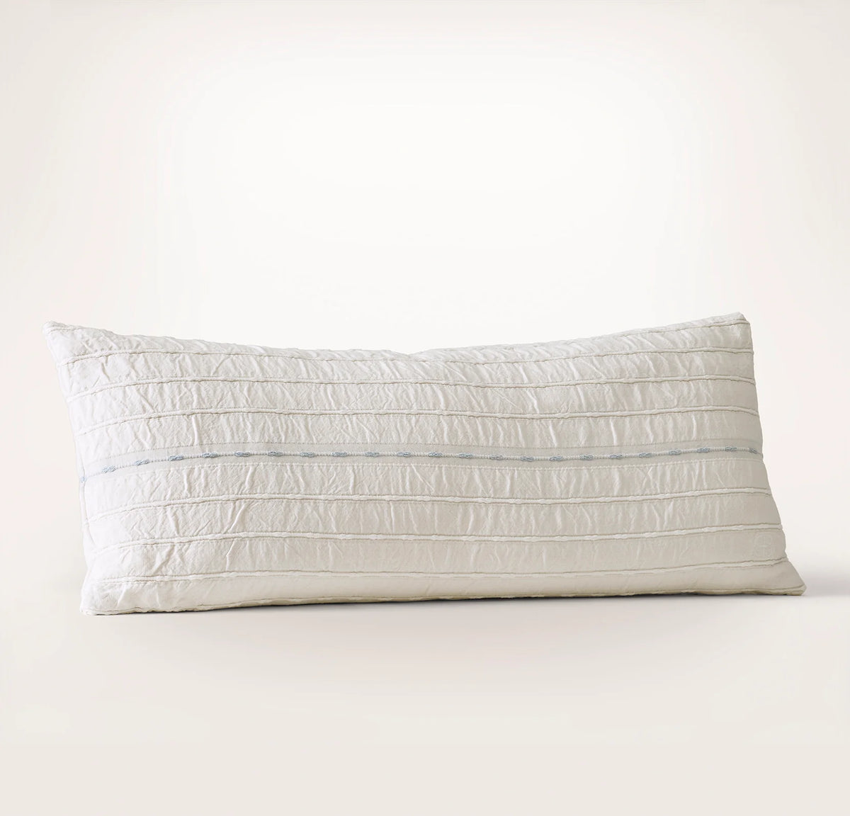 Tideline Pillow Cover (Lumbar) - Cream/Hydrangea