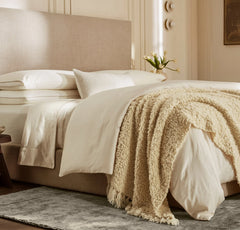 Two-Tone Ribbed Rug - Night/Cream