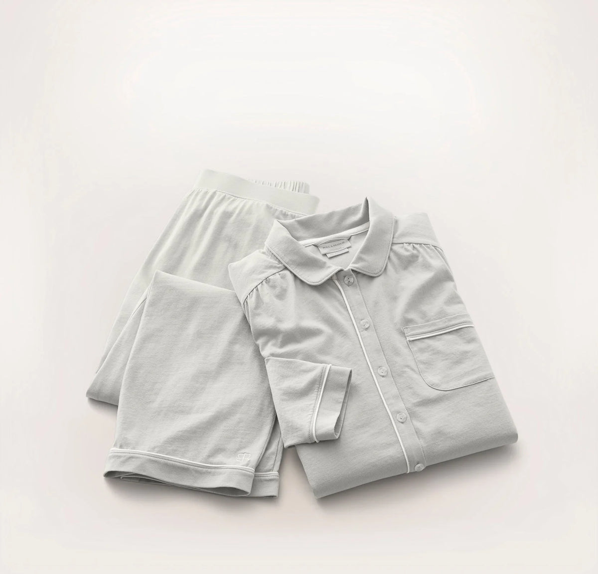 Soft Knit Long Sleeve & Pants Pajama Set - Mist