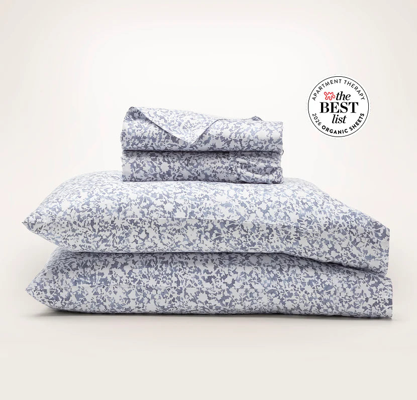 Percale Hemmed Sheet Set - Bay Garden