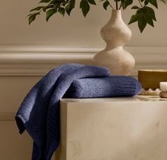 Turkish Ultra Plush Washcloths (Pair) - Coastal Navy