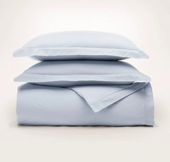 Percale Hemmed Duvet Set - Hydrangea
