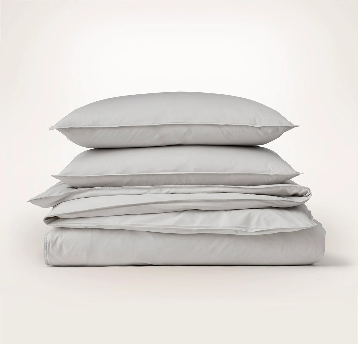 Percale Vintage Washed Duvet Set - Vintage Mist
