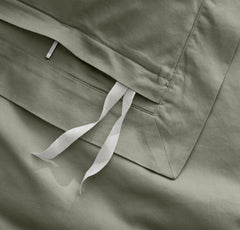Signature Hemmed Duvet Set - Sageleaf