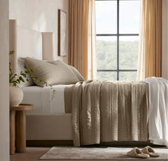Signature Stripe Quilt Set - Oak