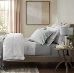 Percale Hemmed Fitted Sheet - Shore