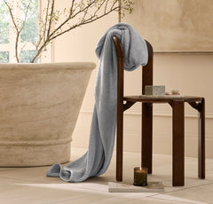 Turkish Ribbed Bath Sheet - Shore
