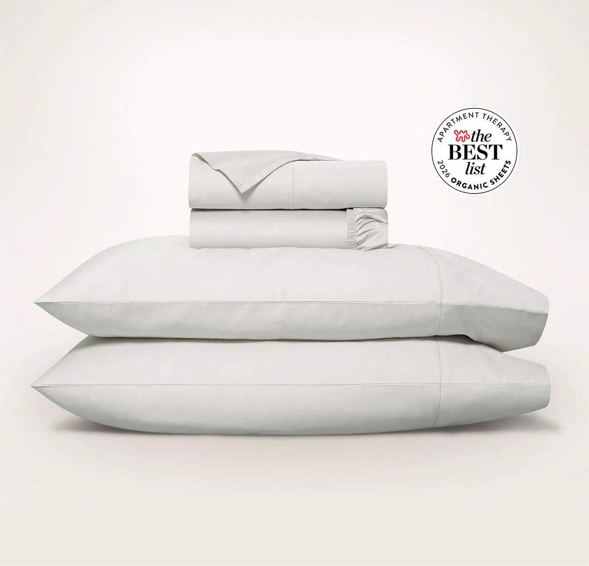 Percale Hemmed Sheet Set - Mist