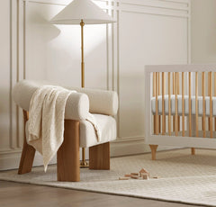 Cable Knit Baby Blanket - Natural