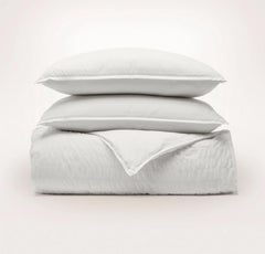 Relaxed Seersucker Duvet Set - White