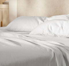 Linen Sheet Set - White
