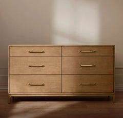 6-Drawer Wood Dresser - Bluff
