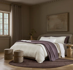 Signature Textured Stitch Quilt - Plum