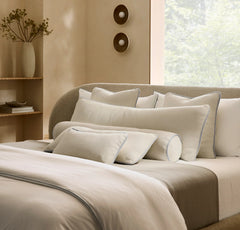 Threadmark Pillow Cover (22x22) - Soft White/Melange Shore