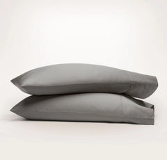 Signature Hemmed Pillowcase Set - Stone