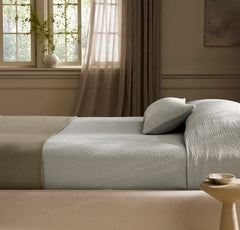 Dappled Vela Classic Coverlet - Mist