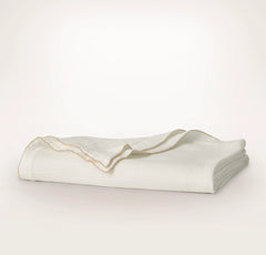 Dream Bed Blanket - White/Honey Picot