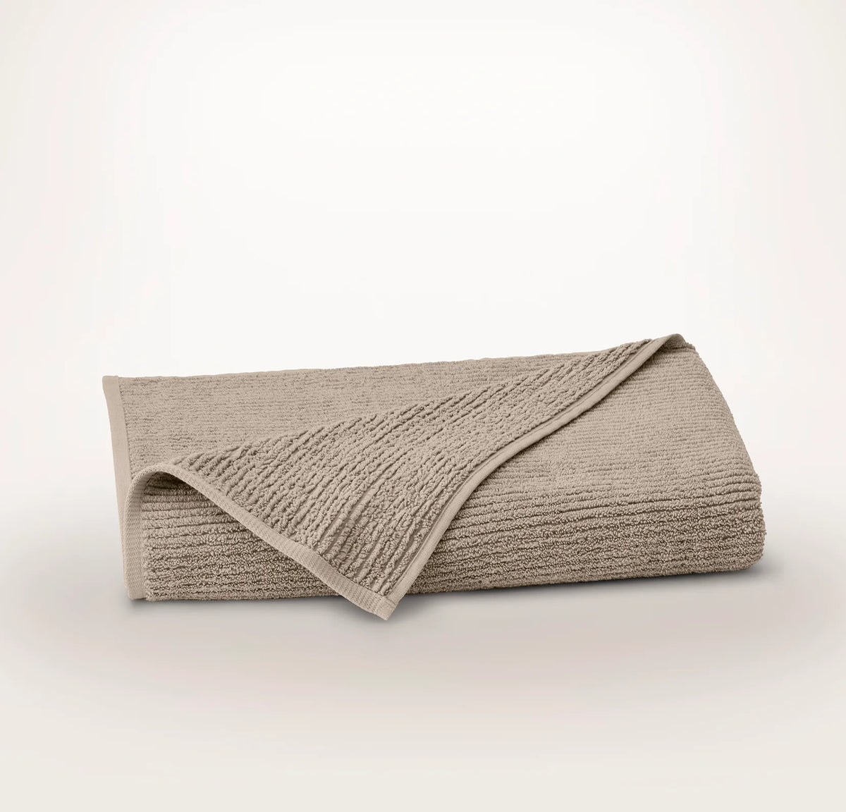 Turkish Ribbed Bath Sheet - Oak