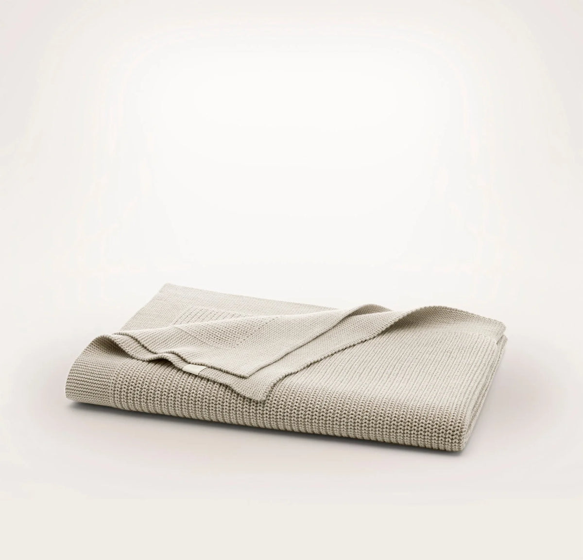 Ribbed Knit Baby Blanket - Heathered Oatmeal
