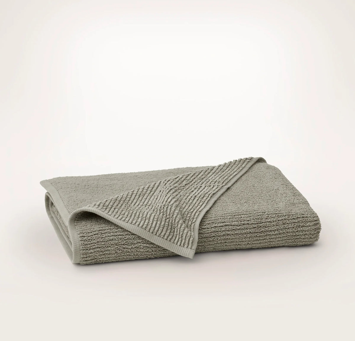 Turkish Ribbed Bath Sheet - Sageleaf