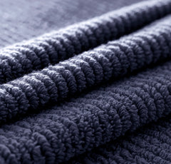 Turkish Ribbed Hand Towels (Pair) - Coastal Navy