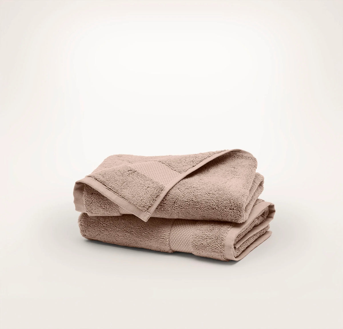 Plush Hand Towels (Pair) - Dusty Rose