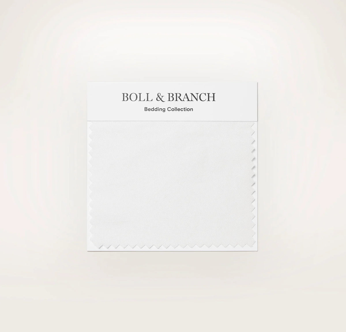 Percale Hemmed Fabric Swatch - White