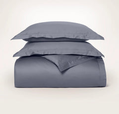 Signature Hemmed Duvet Set - Mineral