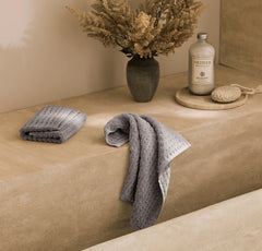 Turkish Waffle Washcloths (Pair) - Stone