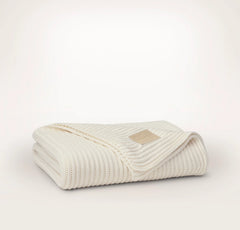 Sunday Knit Throw Blanket - Cream