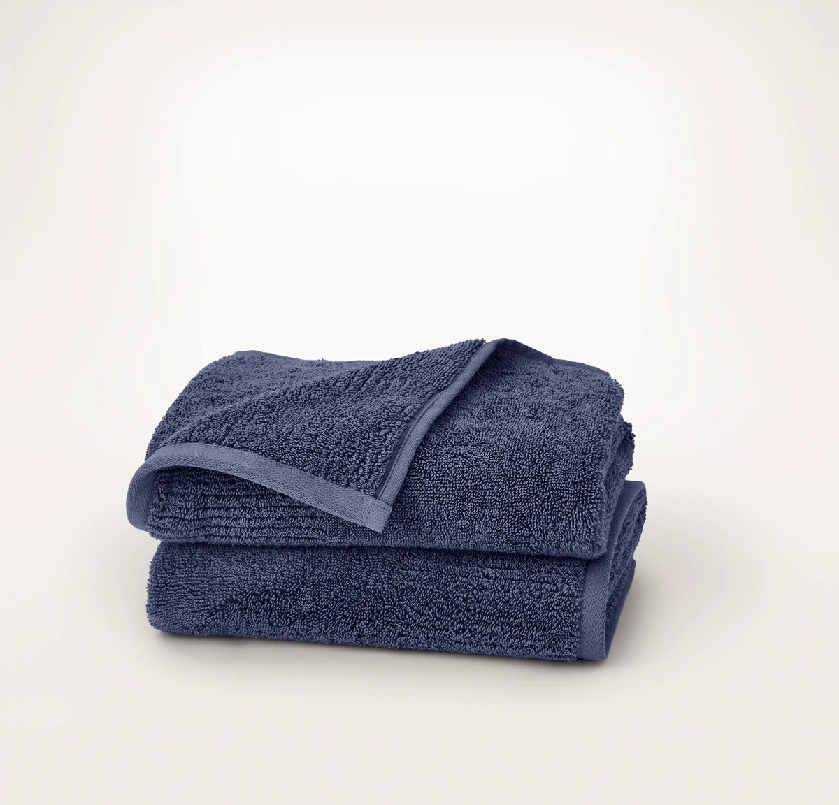 Turkish Ultra Plush Hand Towels (Pair) - Coastal Navy