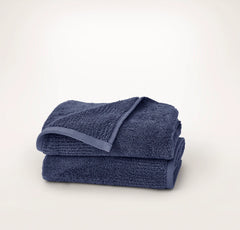 Turkish Ultra Plush Hand Towels (Pair) - Coastal Navy