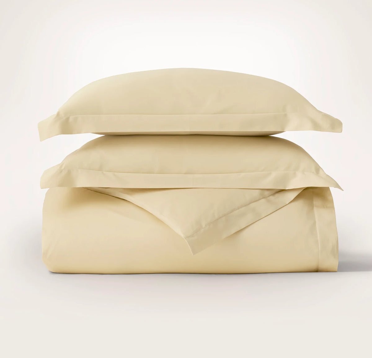Signature Hemmed Duvet Set - Buttercup