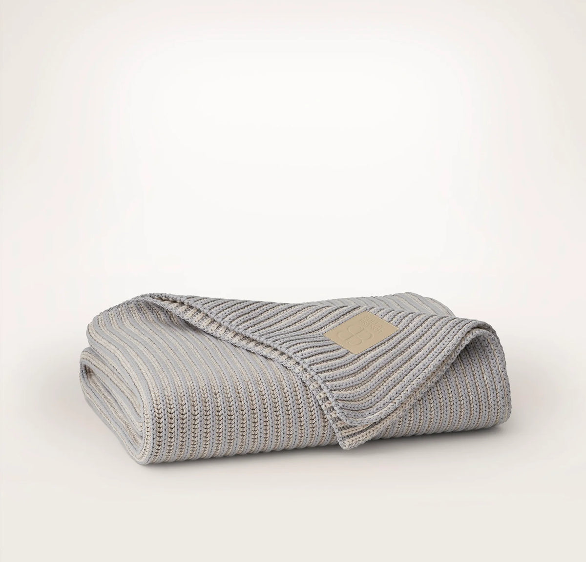 Sunday Knit Throw Blanket - Shore/Heathered Oatmeal