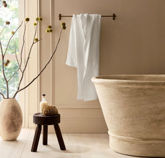 Turkish Waffle Bath Towel - White
