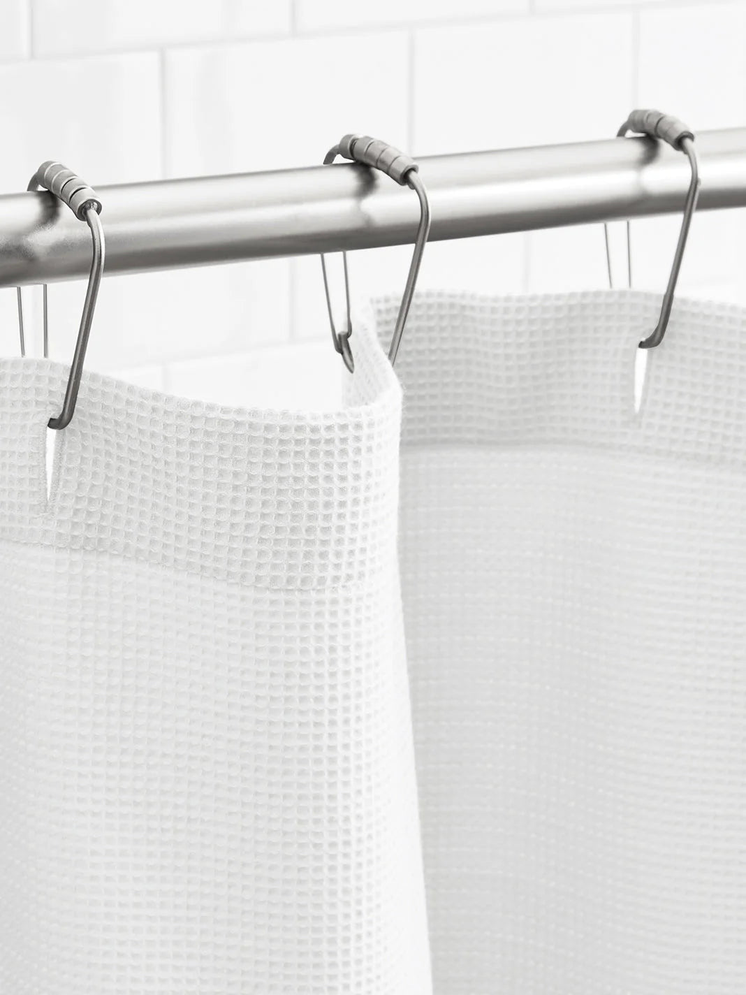 Waffle Shower Curtain - White