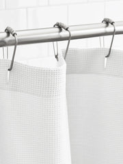 Waffle Shower Curtain - White