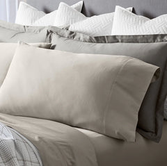 Signature Hemmed Pillowcase Set - Pewter