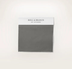 Signature Hemmed Fabric Swatch - Stone Textured Stripe