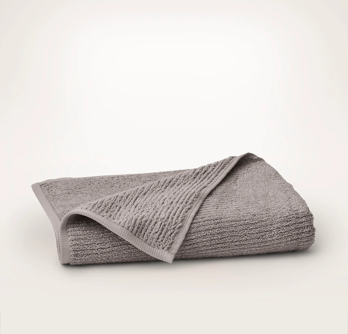 Turkish Ribbed Bath Towel - Stone