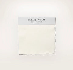 Percale Vintage Washed Fabric Swatch - Vintage Cream