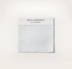 Percale Hemmed Fabric Swatch - Sky