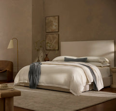 Percale Hemmed Sheet Set - Natural