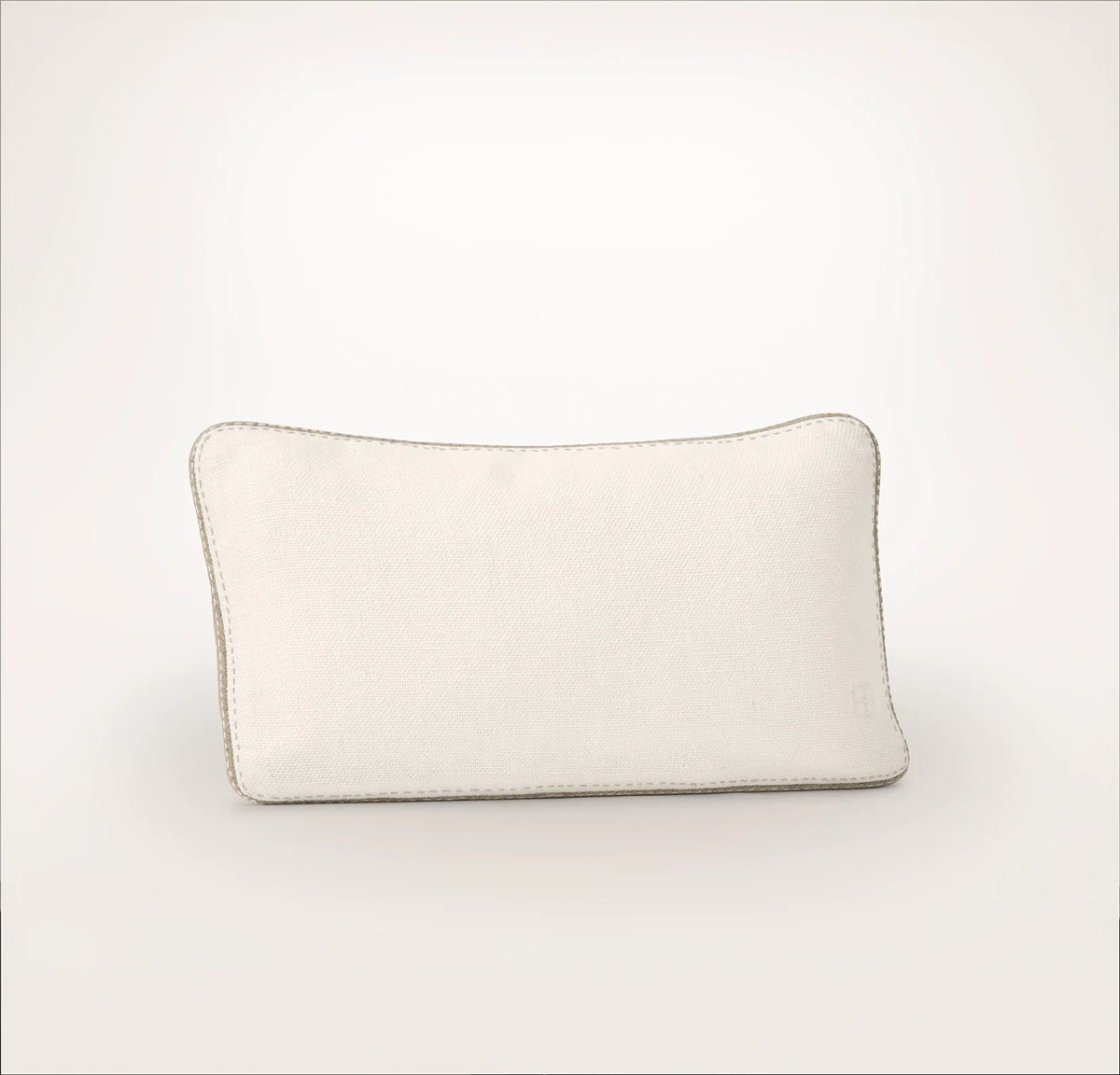 Threadmark Pillow Cover (Petite Lumbar) - Soft White/Melange Natural