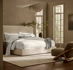 Percale Hemmed Sheet Set - White