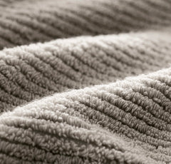 Turkish Ribbed Washcloths (Pair) - Pewter