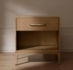 Single Drawer Wood Nightstand - Bluff