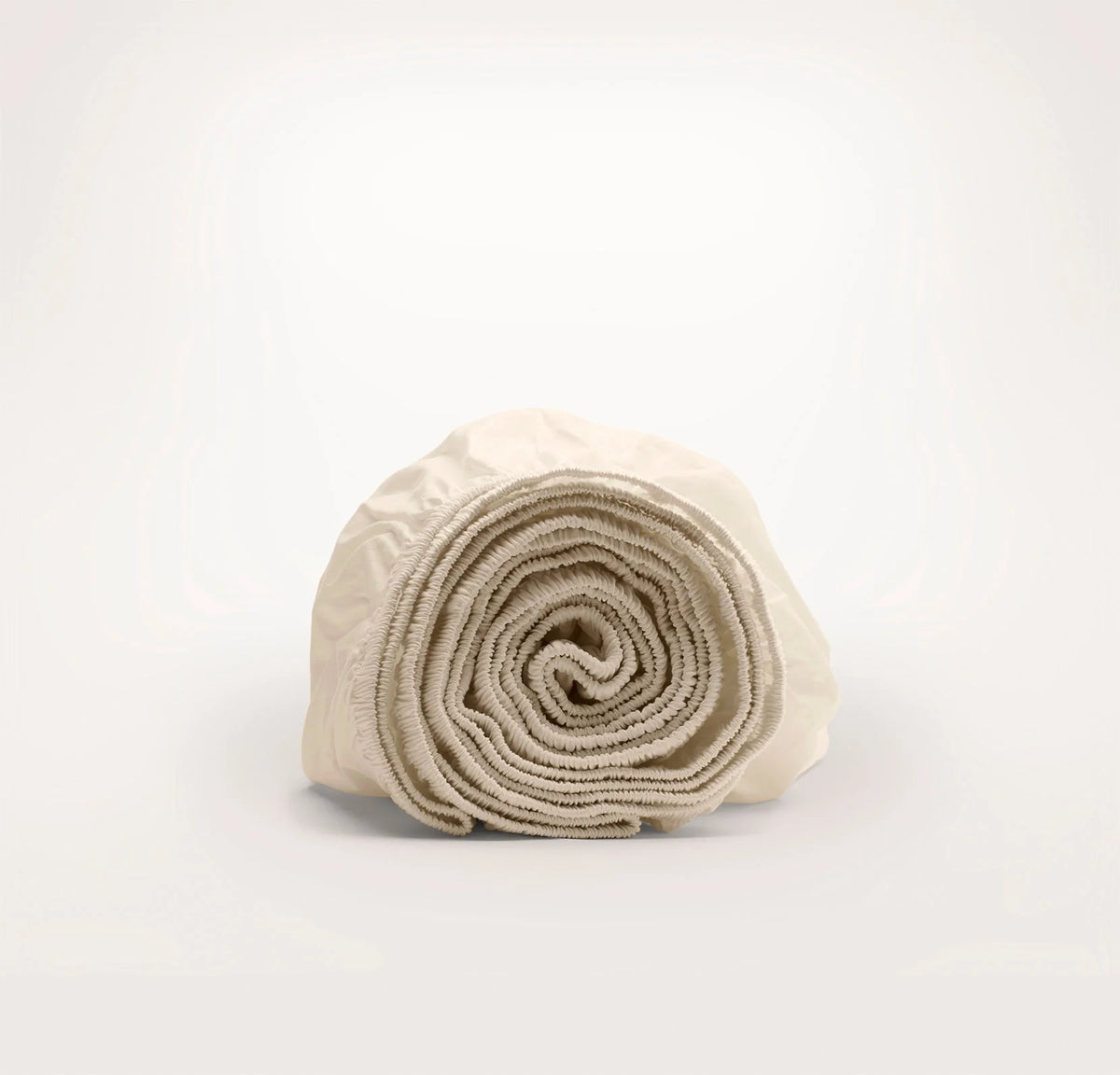 Percale Hemmed Fitted Sheet - Natural