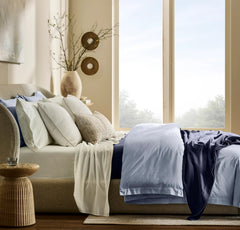 Signature Hemmed Duvet Set - Hydrangea